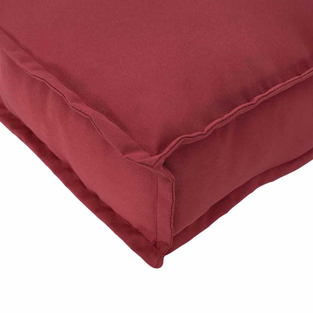 Cushions 2 pcs Burgundy 40 x 40 x 8 cm Oxford Fabric