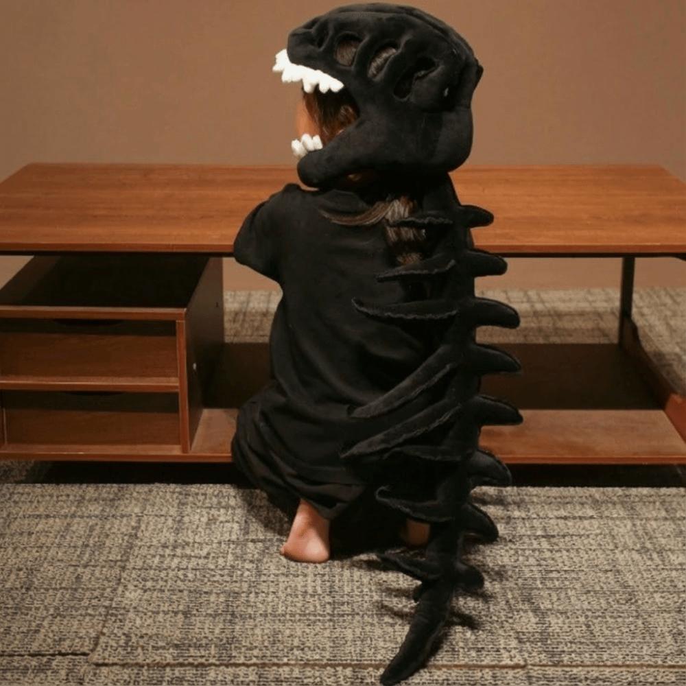 3D Design Dino Plush Hat Soft Stuffed Animal Bone Set Dinosaur Skeleton Headgear  Home Decoration