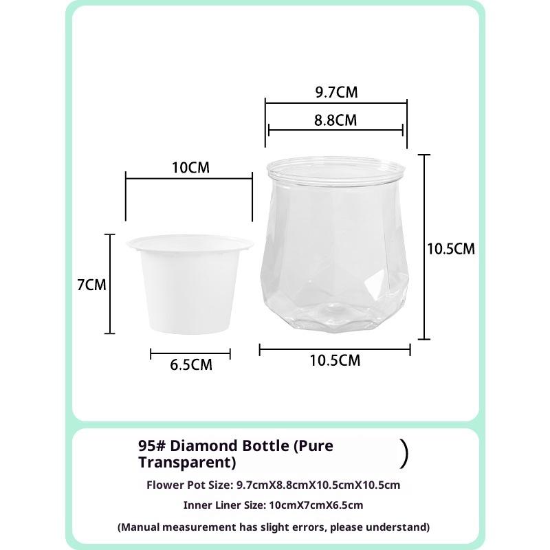 Мини-горшок для цветов с самополивом, аквариум, прозрачные пластиковые горшки для растений, самополивной горшок для растений, ваза для украшения дома