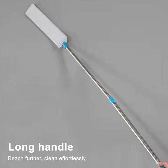 Щетка для пыли со стираемой тканью, длинная ручка, очиститель перьев, регулируемая ручка, щетка для удаления пыли из щелей, выдвижной пылесборник