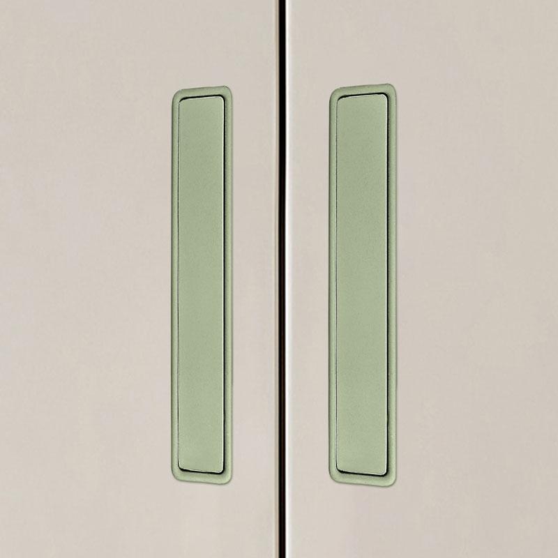 Morandi Invisible Aluminum Alloy Buckle Handles Modern Design Cabinet Wardrobe Door Knob Embedded Pull