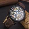 Yazole 402 Own Brand Colors Unisex Quartz Watch Weird  Leather Band 3 Dials Decorations Simple Student Relogio Musculino