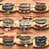 Bohemian Coconut Shell Wood Beads Beaded Soft Pottery Pearl Stone Leather Men's and Women's Bracelets Bracelets