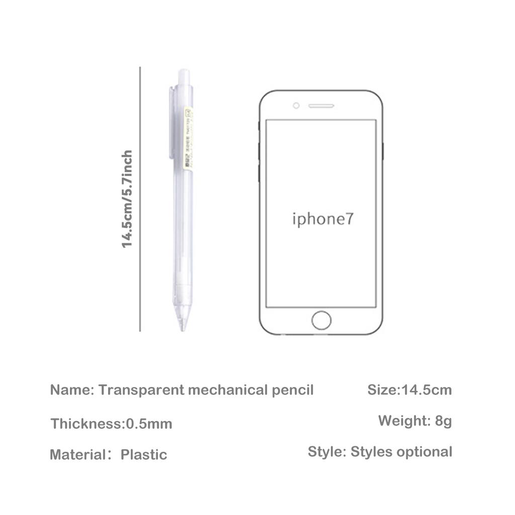 5 шт. Механический автоматический карандаш 0,5 мм/0,7 мм Автоматический карандаш с ластиком Школьный ученический эскиз Письменные канцелярские принадлежности