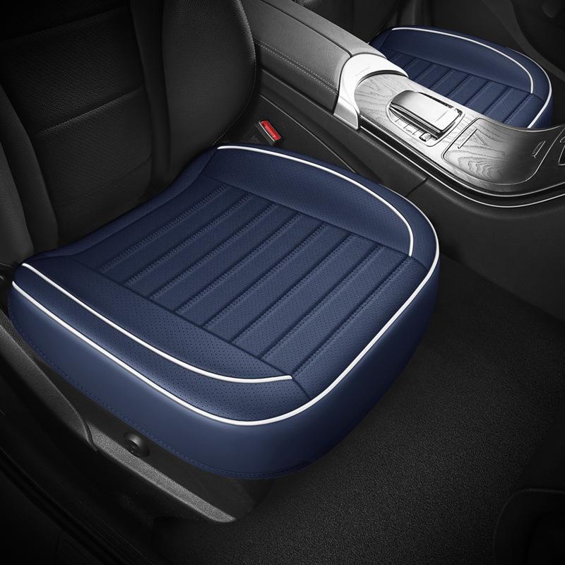 Комплект кожаных чехлов для автомобильных сидений 3D, цельный, без спинки, дышащий, универсальный, подходит для всех сезонов, маленький размер