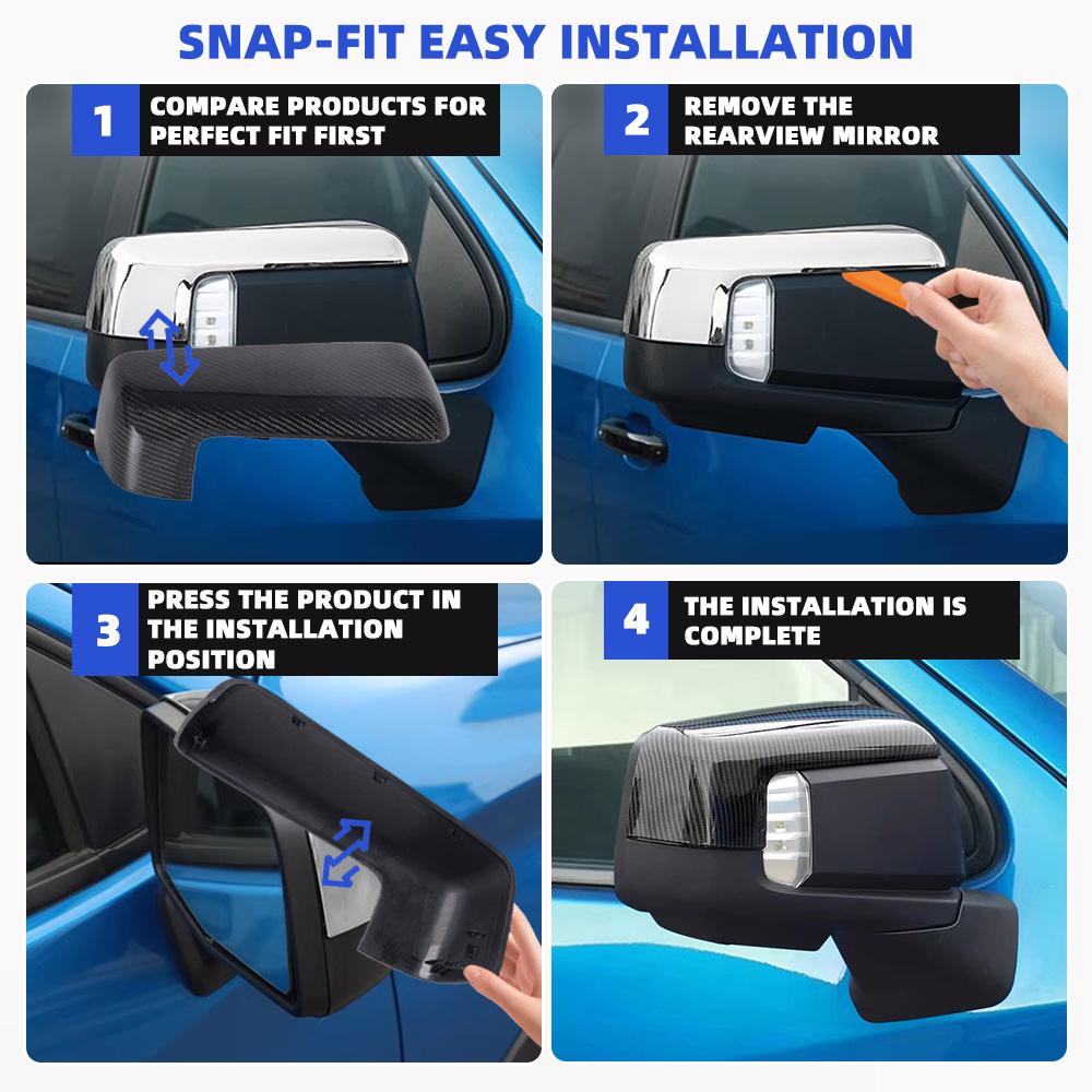 Chevrolet Silverado & GMC Sierra 19-23 Carbon Fiber Mirror Cover