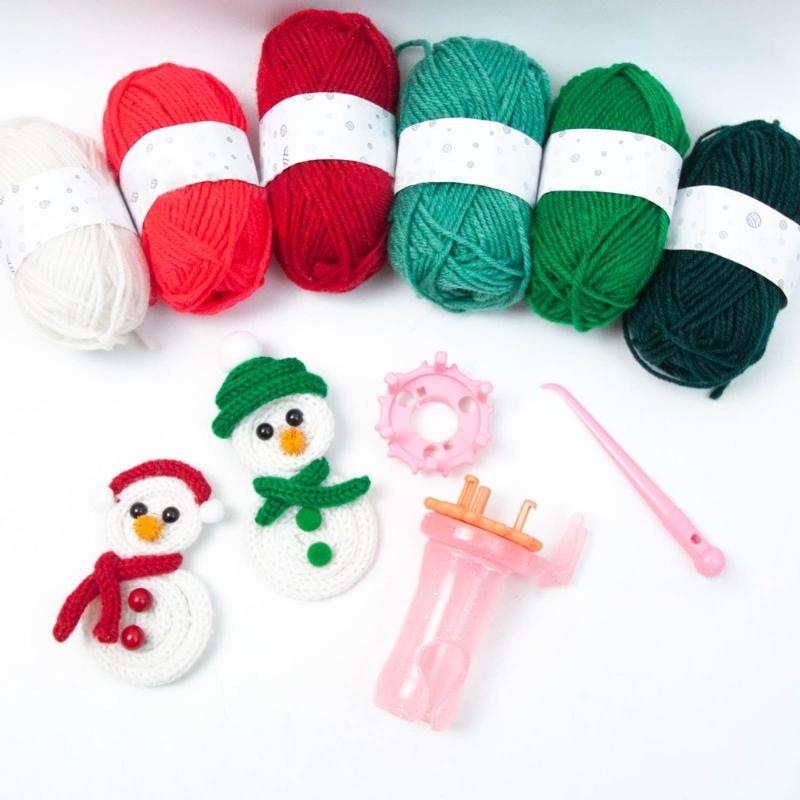 Y3NA Украсить-вязальная машина Ручной вязальный станок Веревка Нить Ткацкий инструмент Катушка Трикотин Машина Катушка Вязальщица Швейные аксессуары