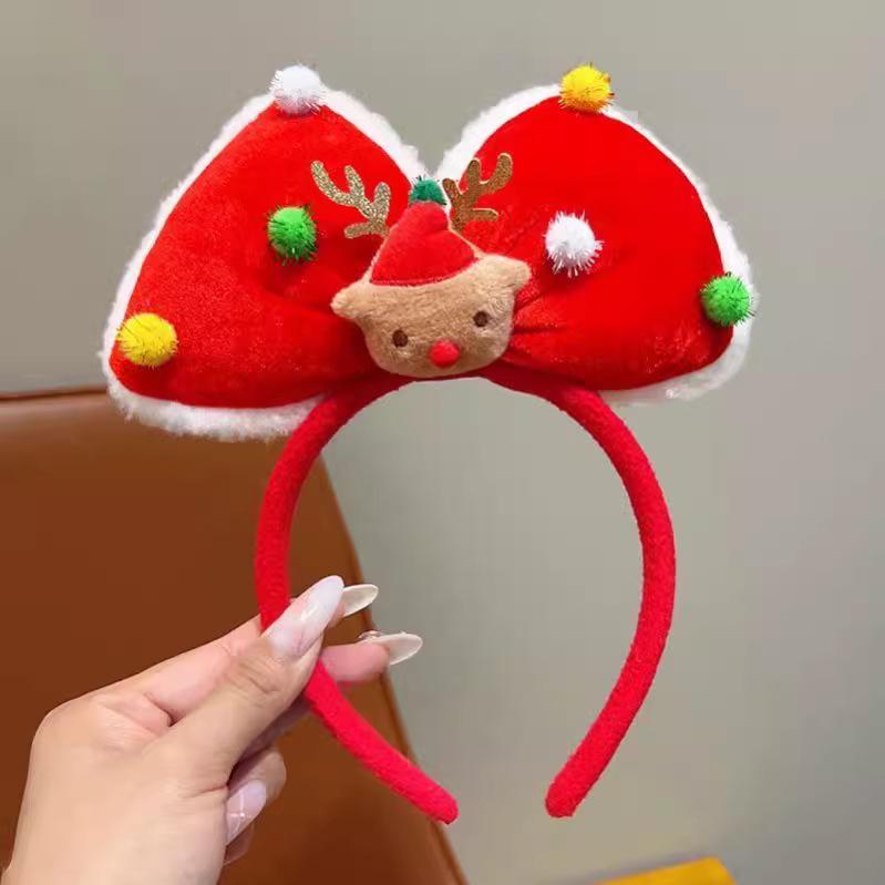 Children's Christmas Antler Headband Hair Clip - Festive Holiday Accessory