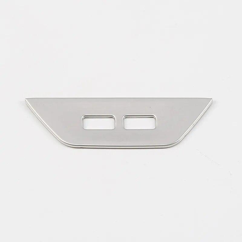 Для Volkswagen T-Roc T ROC 2017 2018 аксессуары внутренний подлокотник заднее вентиляционное отверстие крышка из нержавеющей стали накладка розетка переменного тока панель