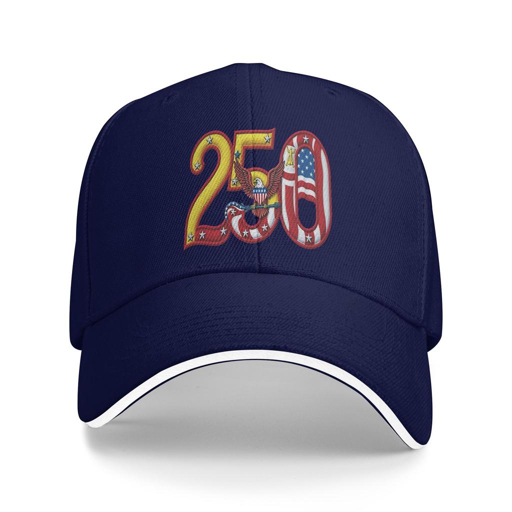 250th Birthday Patriotic USA Flag Casual Baseball Cap Outdoor Sport Trucker Hat Summer Sunscreen Couple WomenBaseball Caps