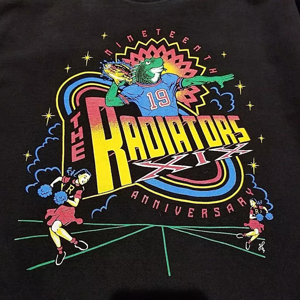 VTG The Radiators band artwork black T-shirt short sleeve All sizes 2F124
