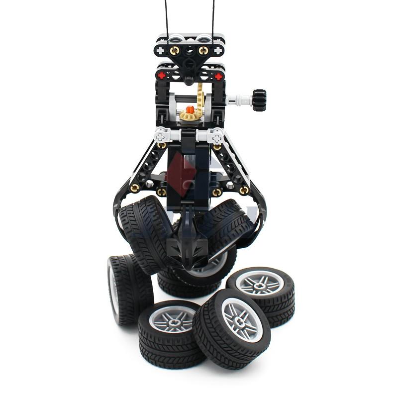 MOC High-tech Parts 4 Way Подъемный захват гусеничного крана Механическая модель Строительные блоки Кирпичи Совместимость с 42042 Игрушки
