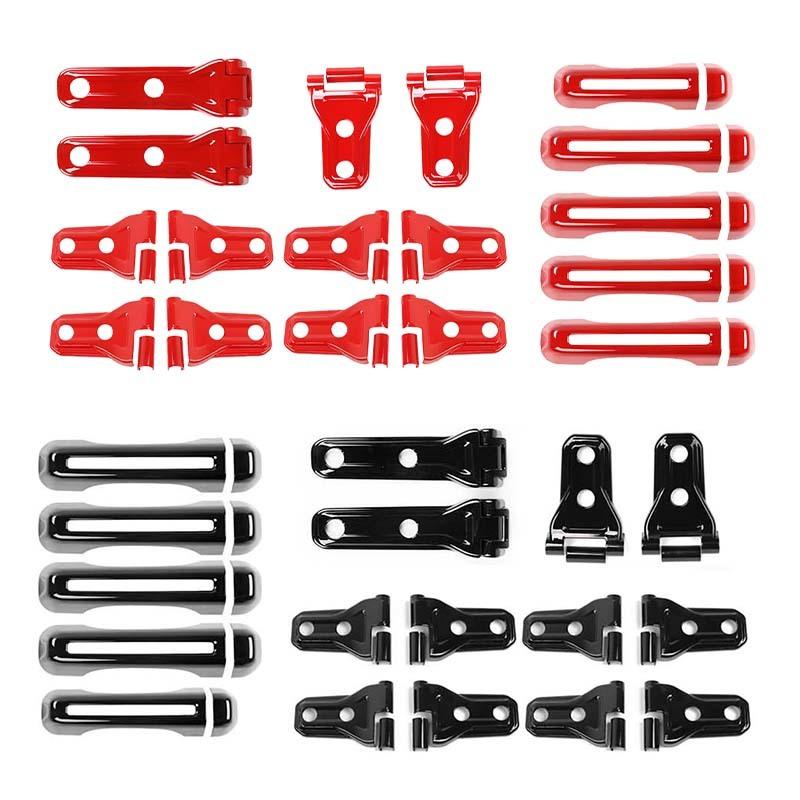 ABS капот двигателя автомобиля крепление для запасного колеса шарнирная ручка украшение корпуса наклейка наклейка для Jeep Wrangler JL 2018 Up 4-дверная версия Внешние аксессуары