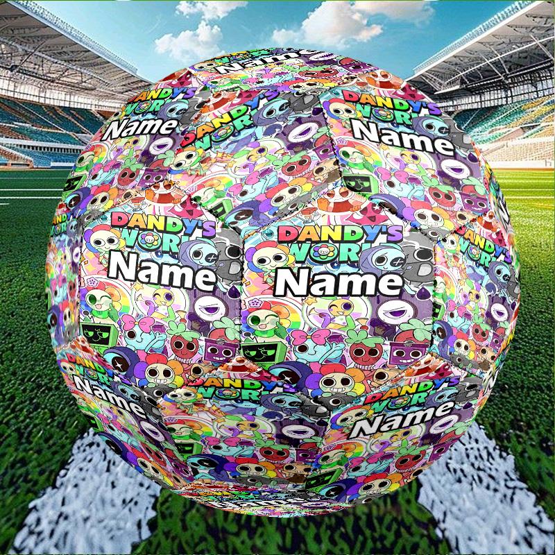 Custom Name Personalized Dandy's World Print Size 5 Soccer Ball Training & Match Football, for Team, Kicking, Gift for Football