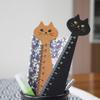 1PC Wooden Cute Cartoon Cat Household Straight Ruler Student Tools Sewing Ruler Drawing Ruler