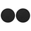 2pcs Black Car Auto Cup Holder Anti Slip Insert Coasters Pads Interior Accessories Universal Fits Perfectly For Most Cups