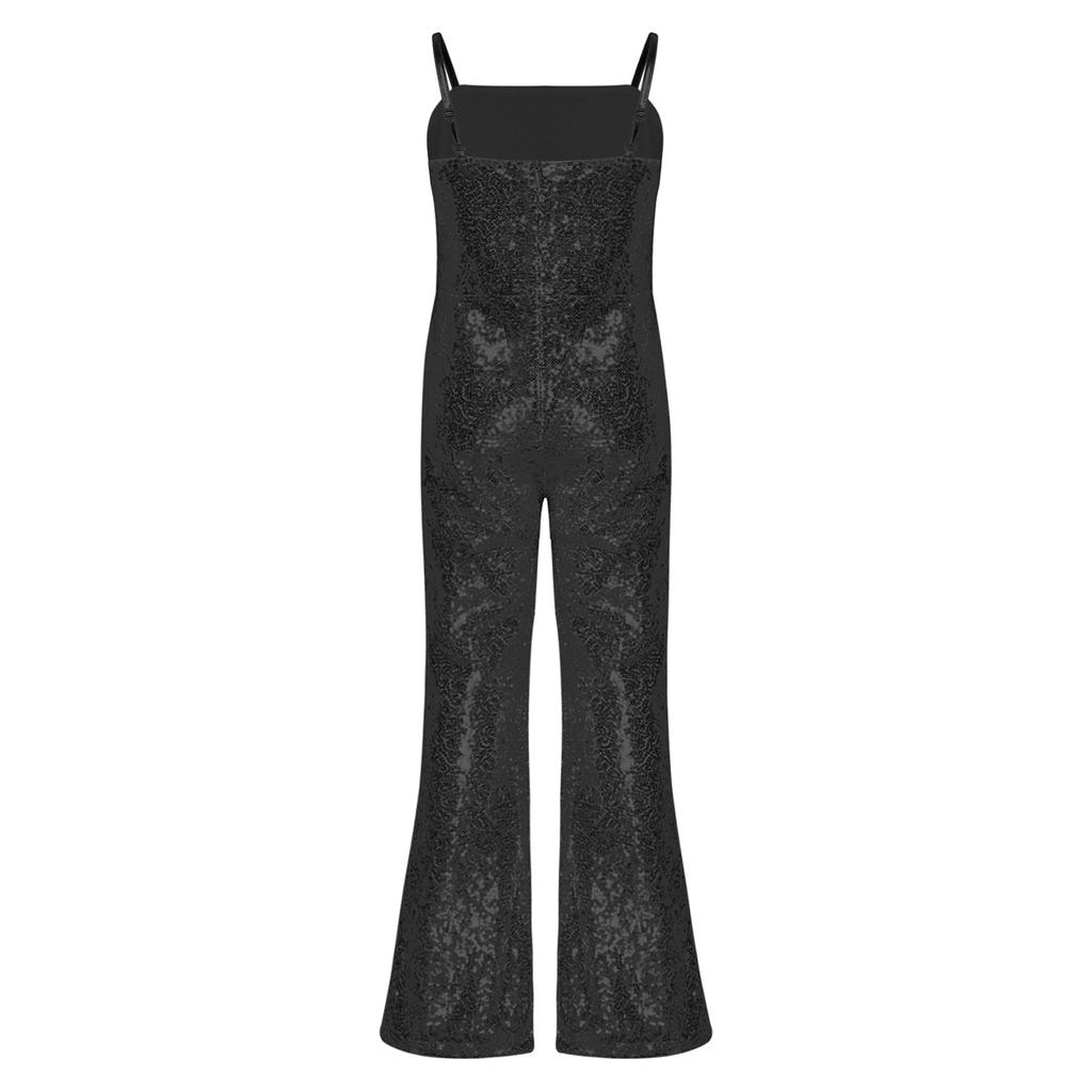 Костюм для танцев в стиле хиппи, дискотека, фанк, танцевальный костюм 70-х, 80-х годов, комбинезон-клеш с блестками и пайетками для Хэллоуина, карнавала