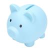 Piggy Bank Rugged Durable Vinyl Cartoon Animal Pig Coin Cash Piggy Bank Boy Girl GiftBlue