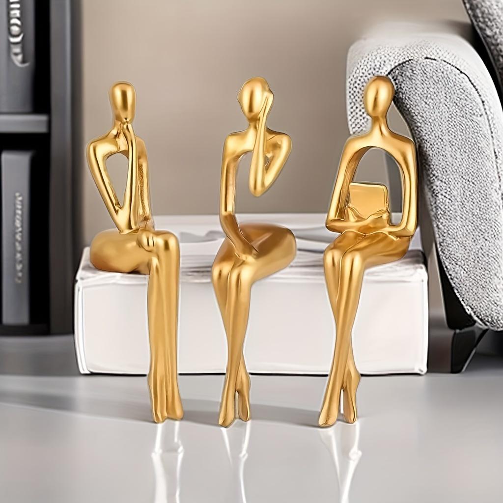 3 предмета Современный минималистский набор украшений для гостиной - мягкие роскошные аксессуары для дома, винный шкаф, тумба под телевизор, креативный декор для стола