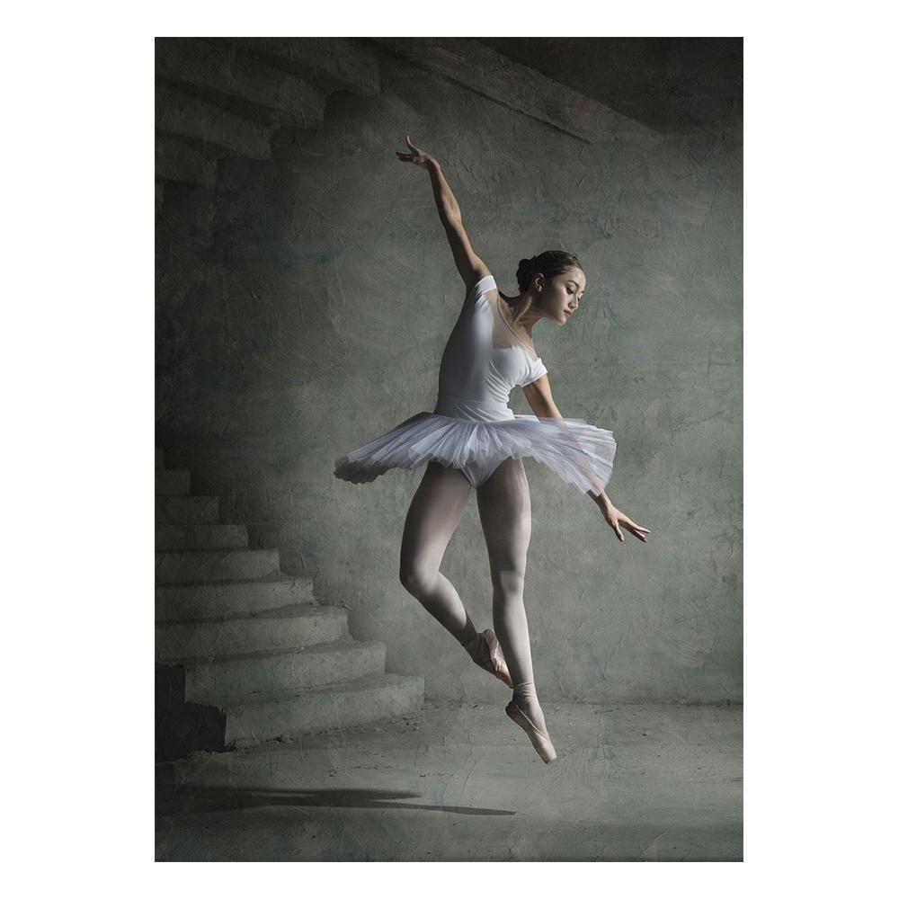 Ballerina Dancer Figure Canvas Paintings On the Wall Art Modern Inspirational Posters and Prints Black and White Ballet Art Pictures Wall Decoration