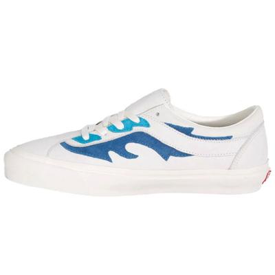 Bold Ni Flamethrower Низкие кеды для скейтбординга из синтетической кожи Унисекс кроссовки Белый Синий VN0A4UVR2OX