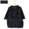 Black Lamb Fur Short Coat Coat 38 blackUsed