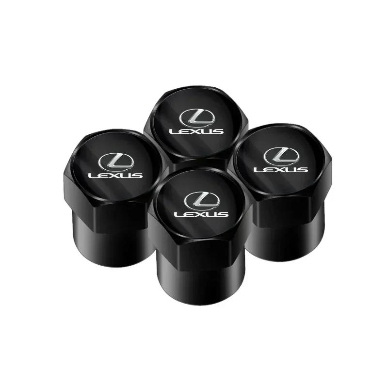 4pcs Car Wheel Tyre Valve Stem Caps Dust Accessories For Lexus ES300 RX330 RX300 GS300 IS250 IS200 CT200h IS300 NX RX NX200t TX