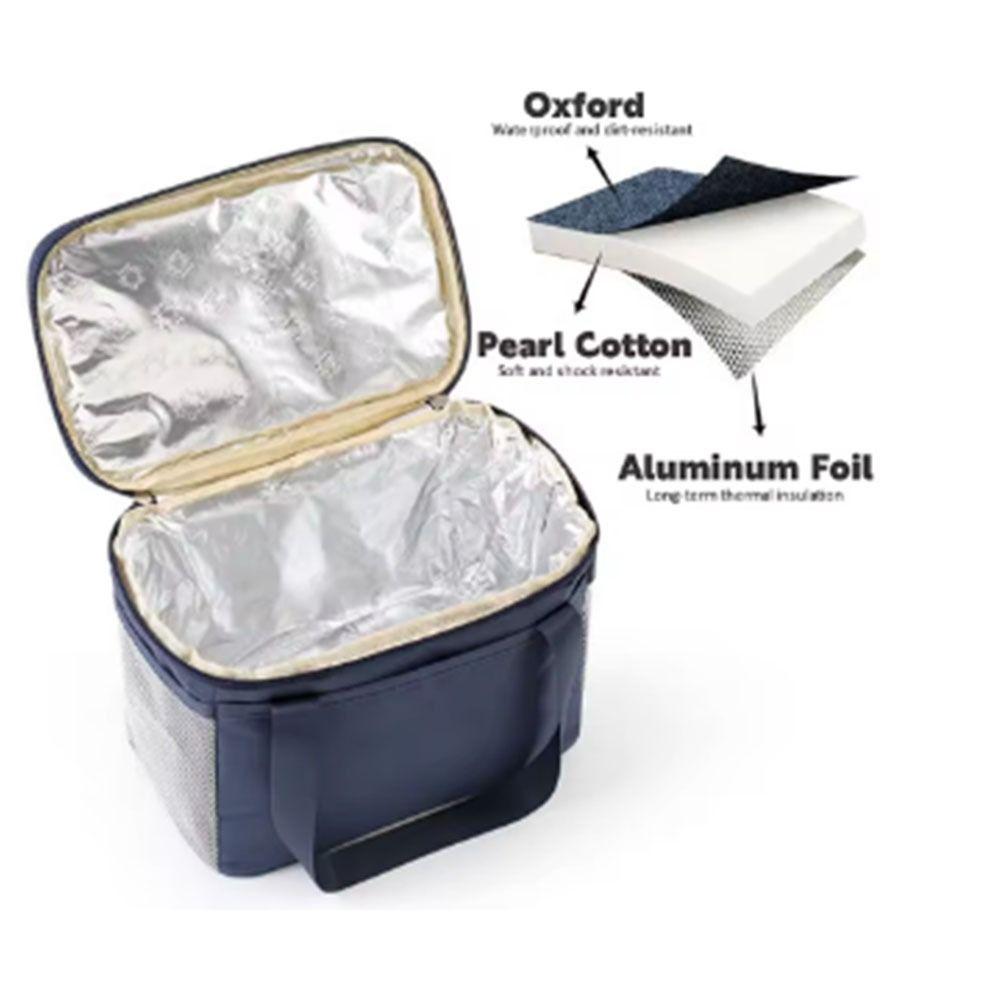 With Hard Liner Insulated Picnic  Bag Durable Cooler Bag Portable Food Thermal Bag  Camping