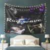 Гобелен-коллаж Rod Wave  Празднование хип-хоп культуры динамичными изображениями  Идеально для декора дома, добавляя современный штрих