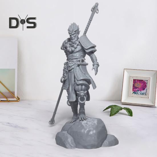 3D-печатная фигурка Укуна Великие мудрецы, равные небесам Статуэтка Скульптура Короля обезьян Модель Настольное украшение Орнамент Игровая периферия