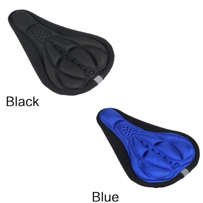 Bicycle Saddle 3D Bike Seat Cover Padded Wide Gel Soft Pad Exercise Bike Seat Cushion Wide Foam Mountain Bicycle Seat Cushion