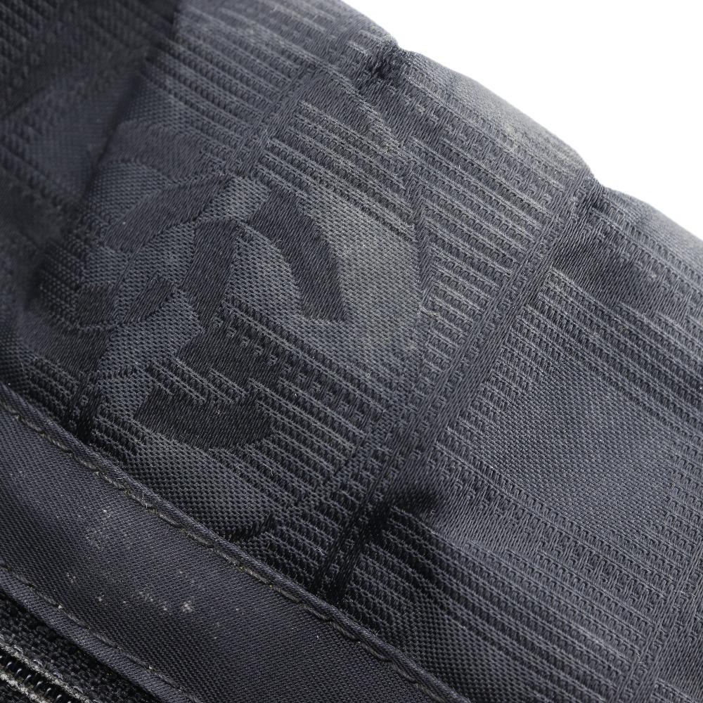 Chanel Сумка-тоут MM A15991 Новая дорожная линия черный нейлоновый холст Женская Б/У