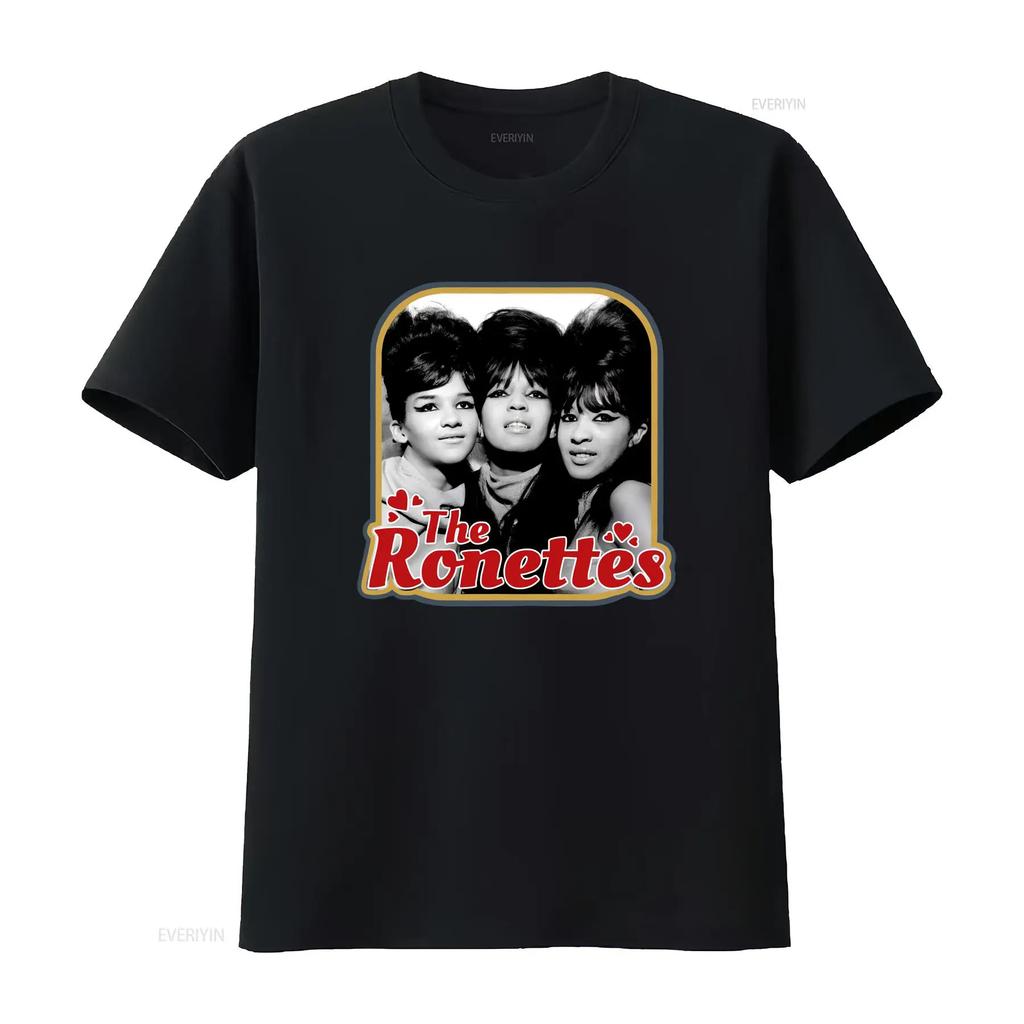 Футболка Ronnie Spector The Ronettes Черная S XL CC винтажная Стиранная Мягкая Универсальная Стильная мужская Топ для Повседневной Носки