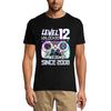 Men's Gaming T-Shirt Level 12 Unlocked - Awesome Since 2008 - 12th Birthday Gift