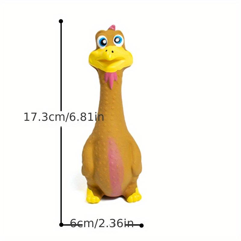 Durable Latex Squeaky Chicken Toy for Dogs with Fun Quacking Sound, Great for Relieving Boredom and Stress