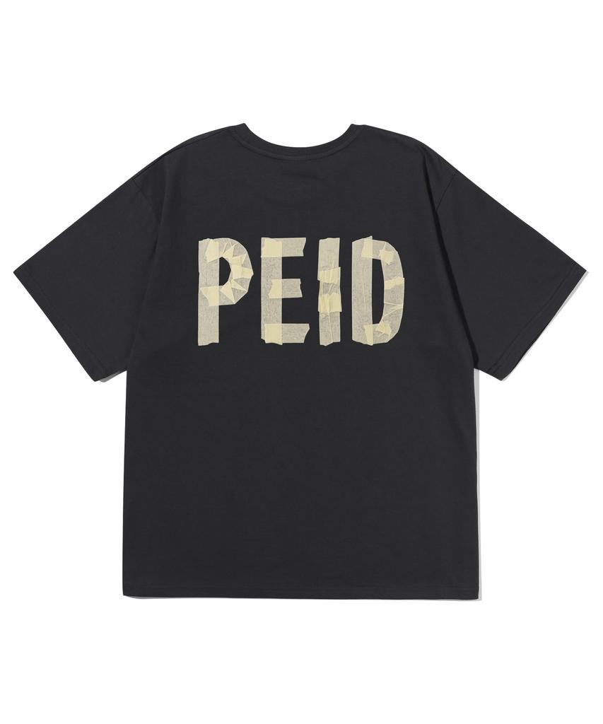 Peideu Pd Tape Футболка с коротким рукавом Угольный