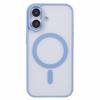 For iPhone 16 Case Compatible with MagSafe Shockproof PC+TPU Clear Phone Cover - Blue