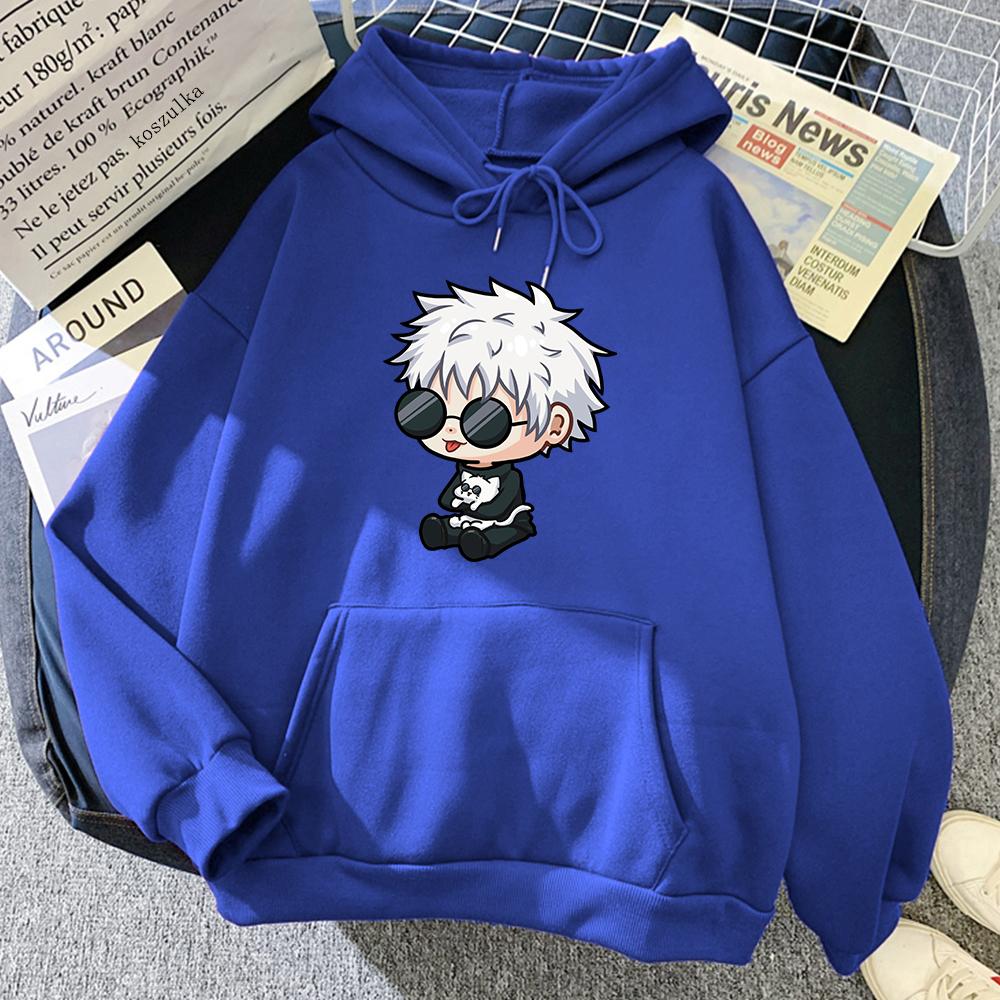 Jujutsu Kaisen Satoru Gojo Hoodie Graphic Hoodies Vintage Oversized Hooded Hip Hop Long Sleeves Cotton Hoodie Men Women Clothes