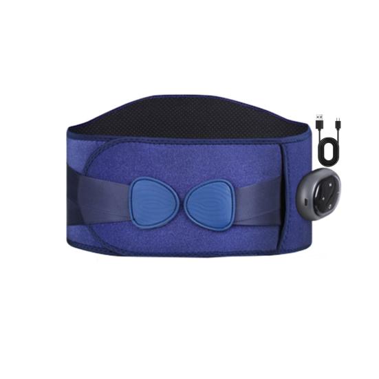 Пояс для поддержки поясницы с подогревом и массажем, регулируемая повязка для облегчения боли в пояснице, грелка 3-в-1 и вибрационный массажер