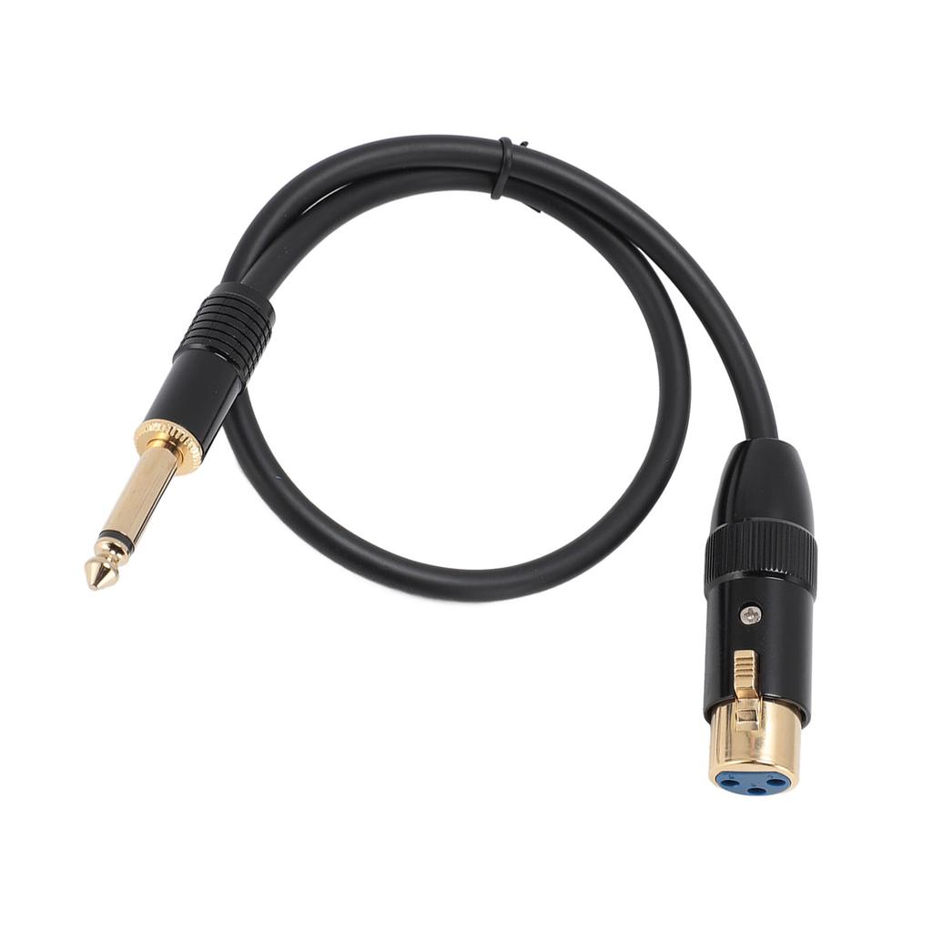 Кабель XLR гнездо - 6,35 мм моно штекер Позолоченный разъем Гнездо XLR 14 дюймов Моно джек Микрофон