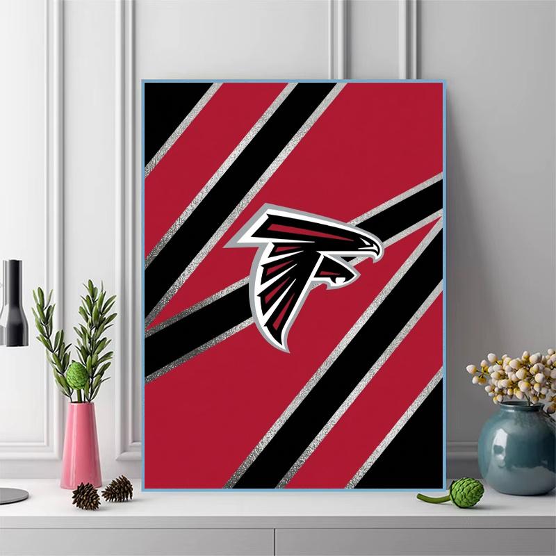 Atlanta Falcons 100% Round Full Drill 5D DIY Diamond Painting Embroidery Cross Stitch Rhinestone Décor