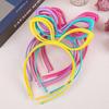 6/12 шт. Повязки на голову для девочек с кроличьими ушками, конфетных цветов, с бантами, повязка на голову с пластиковыми зубцами, резинки для волос, семейное украшение, аксессуары для волос для вечеринки