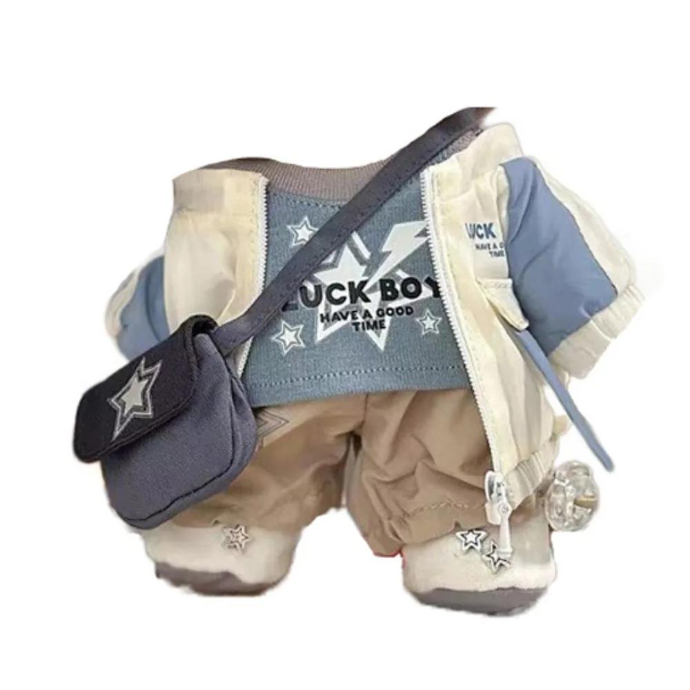 College Uniform 20Cm Cotton Doll Clothes Coat Jackets Idol Doll Clothes Cool Sport Plush Doll Clothes Doll Accessories
