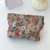 Canvas Embroidered Cosmetic Bag Korean Style Makeup Bag Creative Jacquard Storage Bag  Travel