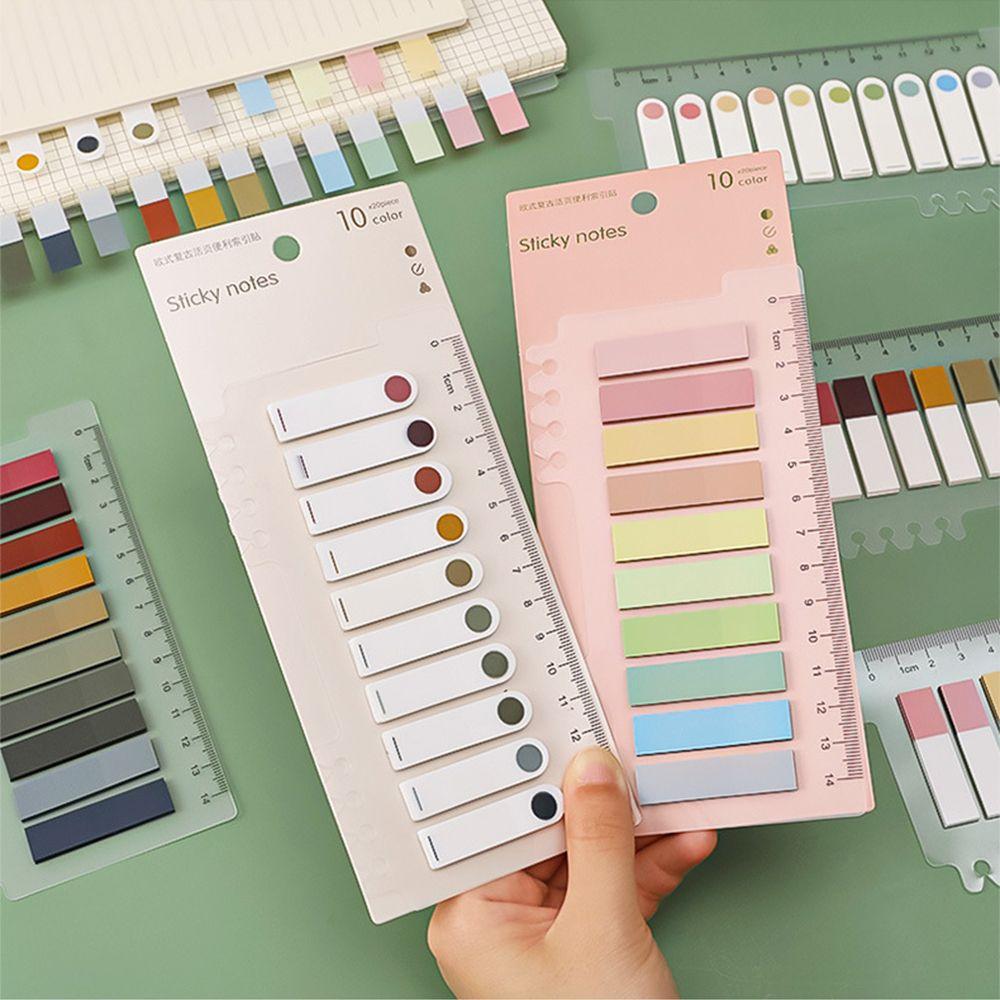 School Supplies Markers Paper Index Stickers Colorful Sticky Notes Flags Tabs Label Note Memo Pad