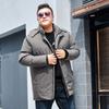 Осенние и зимние пуховики, модная мужская одежда, плотные свободные куртки средней и большой длины из хлопка, теплые и повседневные куртки из хлопка, верхняя одежда