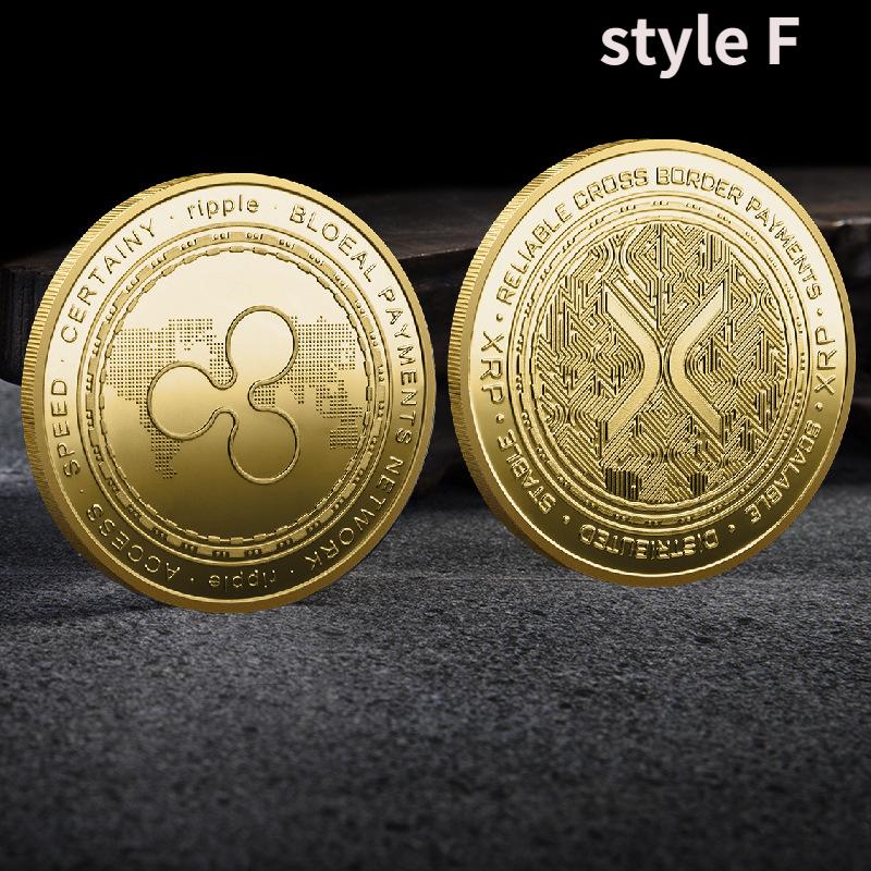 Коллекционные монеты криптовалюты да нет Golden Dogecoin Xrp Cardano Shiba Inu Bitcoin для коллекционера монет