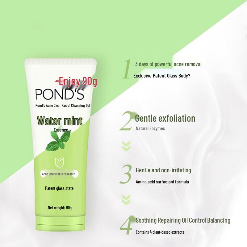 Гель-пенка для умывания Pond's Acne Clear с мятой