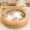 Cozy Pet Shelter Round Pet Bed With Thick Padding For Dogs And Cats