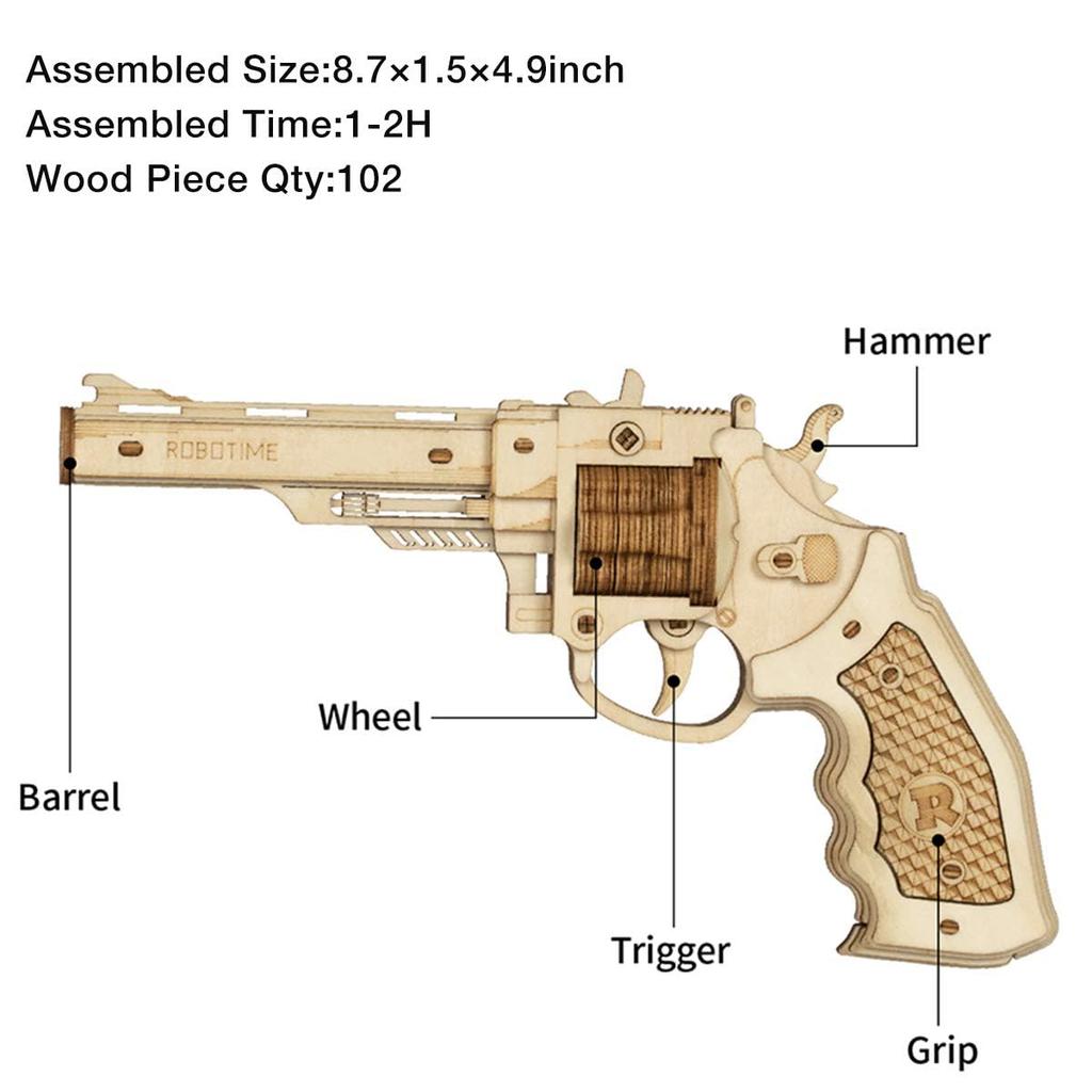 Robotime DIY Wooden 3D 3D Puzzle Wooden Craft Toy Easy To Gift for New Year Toy Puzzle, Puzzle, Handmade, Kit, Popular, Assemble, Beginners, Gift,